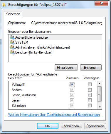 Permissions Popup Dialog Permissions Popup Dialog