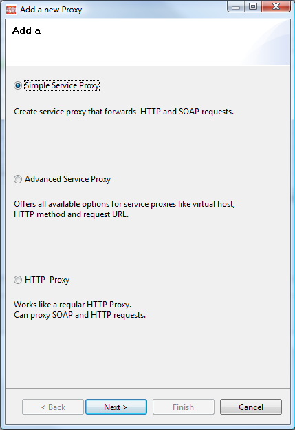 Selecting a HTTP Proxy Rule