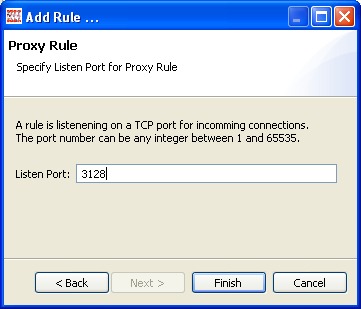 Selecting a port Membrane is listening to