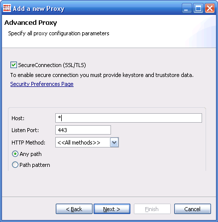 Service Proxy Configuration for incoming SSL/HTTPS Requests Service Proxy Configuration for incoming SSL/HTTPS Requests