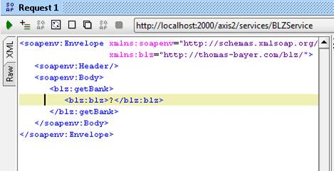Request Template for the getBank Operation Request Template for the getBank Operation