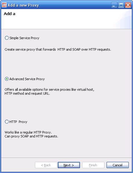 Select Proxy Type Select Proxy Type