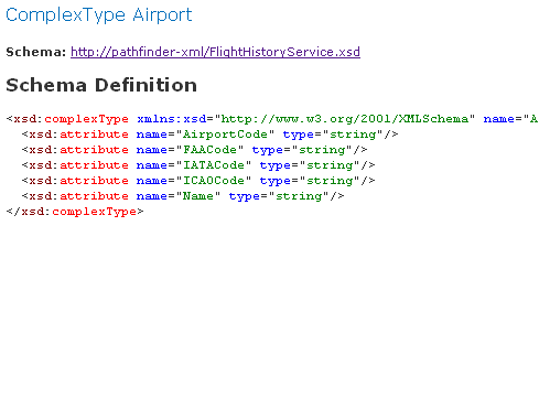 ComplexType in Schema Browser ComplexType in Schema Browser