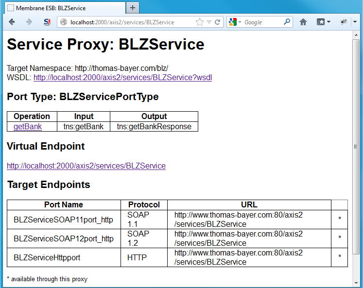 Web Service Explorer